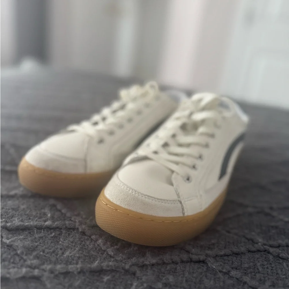 Women's White Sneakers - Picture 2 of 8